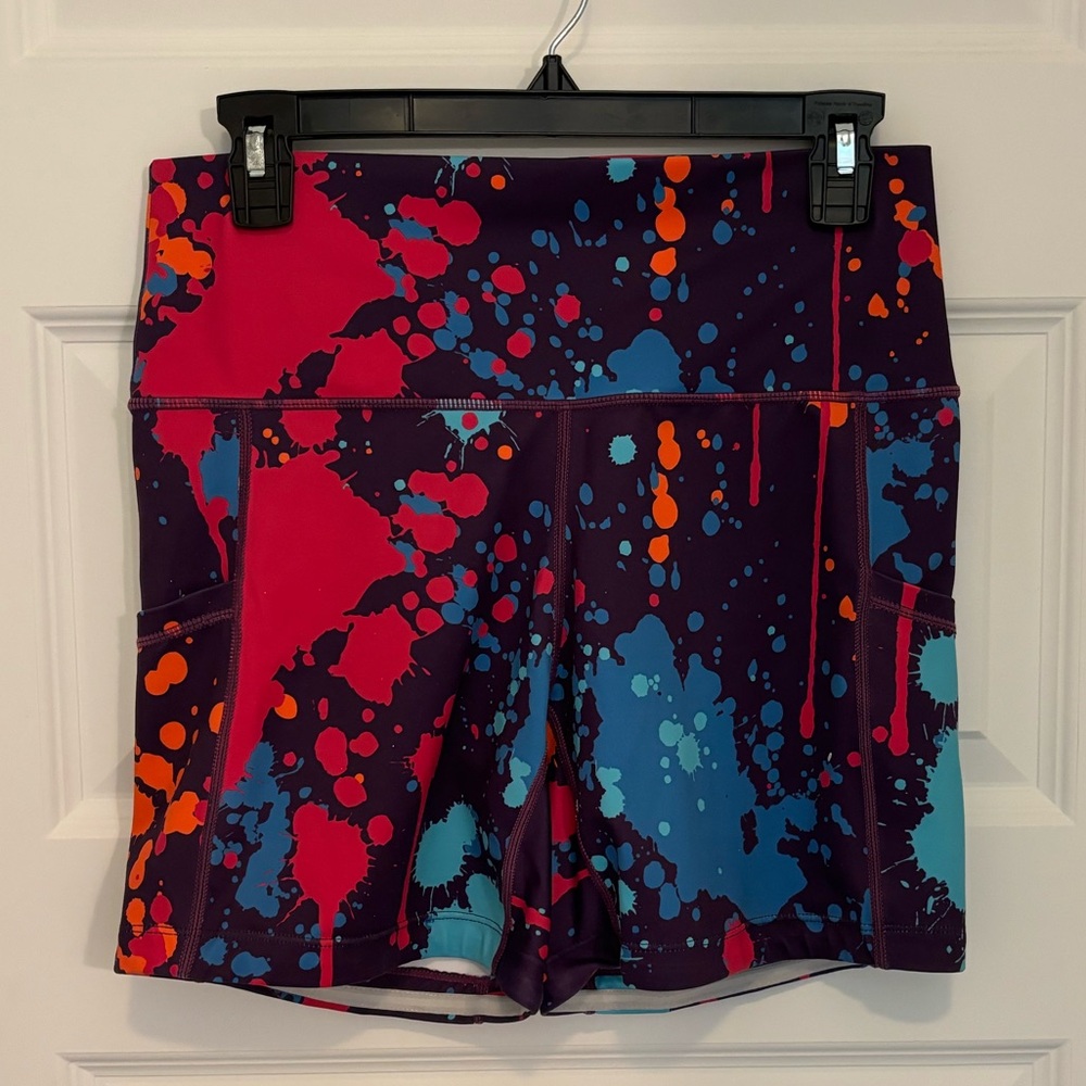 CVG 5 inch paint splatter shorts